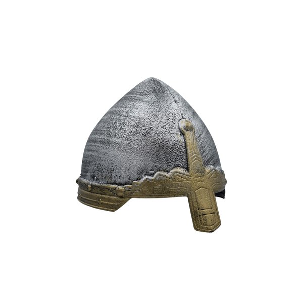 Nicky Bigs Novelties Child Medieval Knight Crusader Helmet - Templar Soldier Costume Helmet Cap - Renaissance Reenactment Costume Accessories, One Size