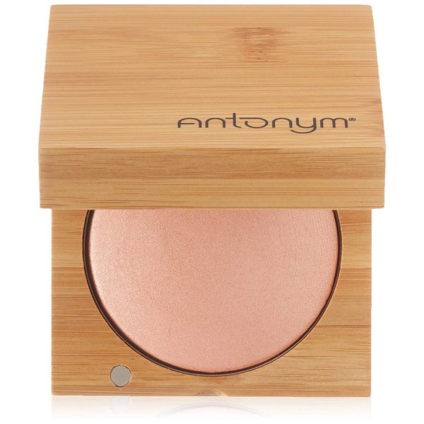 Antonym Cosmetics Baked Blush for Cheeks Face Powder Makeup Wrinkle Defying Minimize Fine Lines Pores Mattifying Highlighting Tan Contour (Crush)