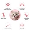 KALAMANDA Cat Collar Toy with Long Metal Rod, Upgraded Cat Feather Neck Collar Toy with 6 Replacement Refills, Interactive Self Playing Toys with Bell for Indoor Kittens Small Animals
