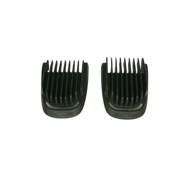 Trimmer Replacement 2 Piece Set (3mm 5mm) Body Groom Hair Guide Guard Comb for Philips Norelco Multigroom MG3750 MG3760 MG5750 MG5760 MG7750 MG7770 MG7790 MG7791