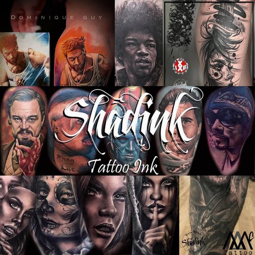 Shadink Navy Blue Tattoo Ink Professional Tattooing Inks for Color Portrait, Black & Gray Style