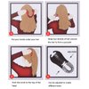 Nifocc Interlocking Banana Combs Stretch Flexible Hair Combs Clips Fishtail Ponytail Holder Clips for Women and Girls 4 Pcs Brown and Black