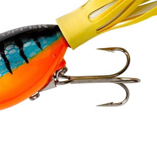 Arbogast Hula Popper Topwater Fishing Lure, Perch, G750 (2 1/4 in, 5/8 oz)