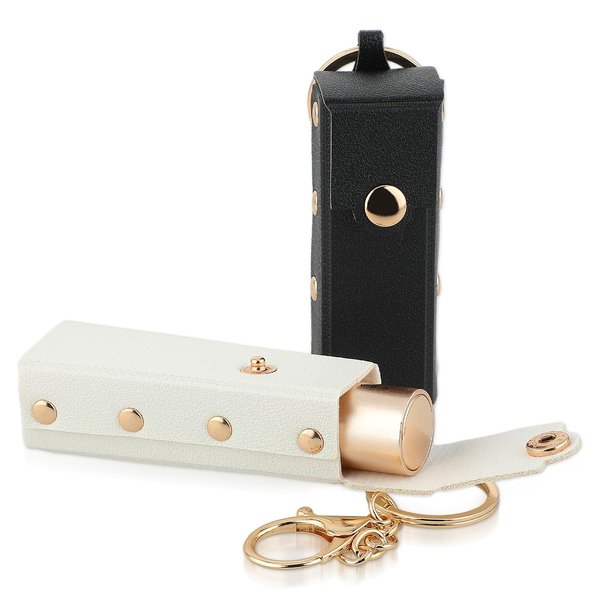 Mabor 2pcs Lipstick Keychain Holder,Chapstick Holder Keychain,Easy to Find Lipstick,Bag Decoration,Lipstick Case for Purse