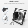 calimaero® HWG 4" Dryer Vent Cover Outdoor Walls - Cowled External Extractor Fan Vent Dryer Cover - Robust and Weatherproof Stainless Steel Outdoor Dryer Vent Cover - Fits Only with Metal Pipes