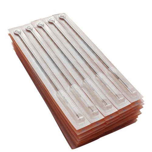 Needlehouse 50pcs Disposable & Sterilized Tattoo Needles 5 Round Liner (5RL) and 50pcs Professional Sterile Plastic Disposable Clear Tattoo Tips Round 5RC (1205RL)