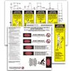 Step Ladder Safety Label Extension Ladder Stickers Replacement Label Kit Compatible with Ladder Inspection Stickers for Werner Fiberglass Extension Ladders (Pack of 4 Sets)