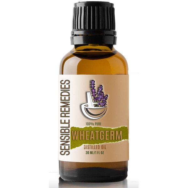 Sensible Remedies Wheatgerm Oil 100% Pure and Natural Distilled 30 mL (1 oz)