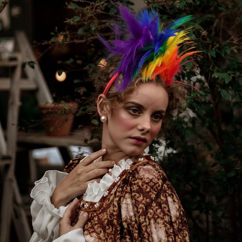 Abaodam Womens Accessories Fascinator Headband Women Headband Women Headdress Women Headpiece Wedding Headwear Carnival Party Headdress Women Headband Headdress Rainbow Headband