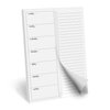 321Done Weekly Plan with Checklist Notepad – 50 Sheets (5.5x8.5) Small – Made in USA - Two Column, Minimalist to-Do Planning Memo Pad, Simple Planner Schedule Inserts Monday Start