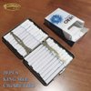 Cigarette Case Box Metal Retro 85mm King Size (18-20 Capacity) Sturdy Double Sided Spring Clip Open Pocket Holder Vintage Golden