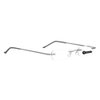 TERAISE Upgrade Lightweight Reading Glasses Frameless Readers clear lens for Men and Women w/Pen Clip Tube Case (2.5X)