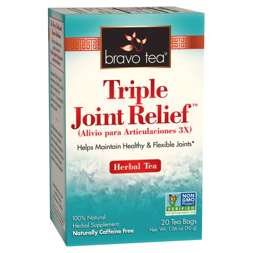 Bravo Tea Triple Joint Relief Caffeine Free 20 Tea Bags