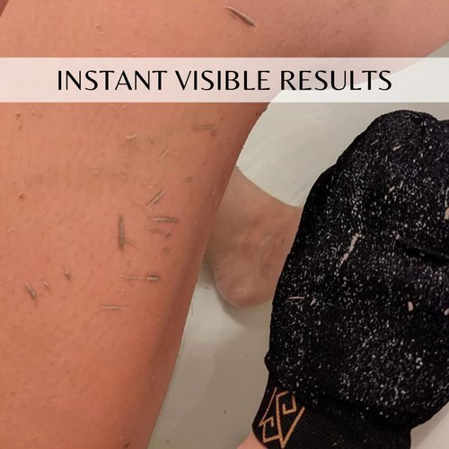 Exfoliating Bath Glove for Body Scrub (Kessa mitt) - Pack of 2 - Dead Skin Cell Remover and Deep Pore Cleanser - Deep Exfoliator Scrubber - Plant Based Fiber - by MoroccanSource