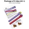 Olivia Garden 2-in-1 sectioning Double Hair Clip - 2 PC Clips (Grande) DC-1