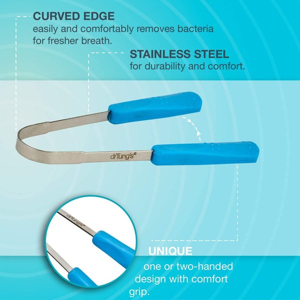 Dr. Tung's Stainless Steel Tongue Cleaner 1 ea (Pack of 4)