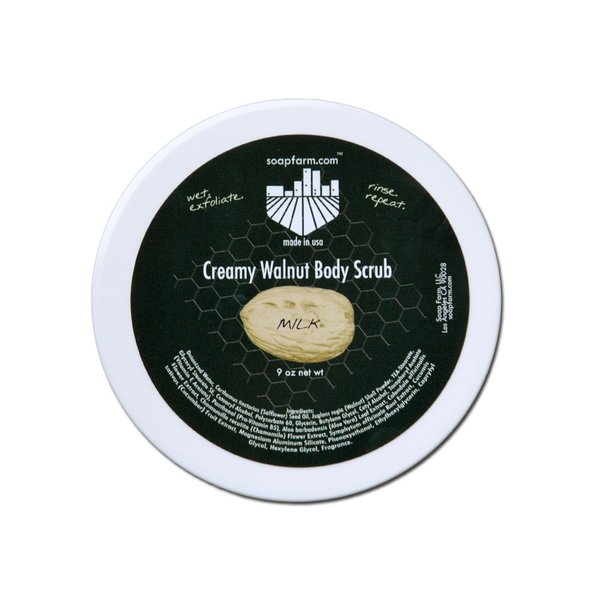 Creamy Walnut Body Scrub Paraben Free in Milk & Honey
