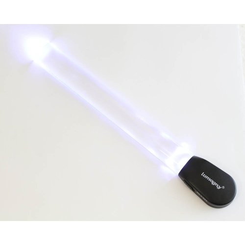LUMAGNY 6" (15.2 cm) Acrylic LED Illuminated Magnifier | 1.5X Power | Sleek Design | Distortion-Free | Perfect for Reading & Travel