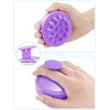 HEETA Scalp Massager Hair Growth, Scalp Scrubber with Soft Silicone Bristles for Hair Growth & Dandruff Removal, Hair Shampoo Brush for Scalp Exfoliator, Purple