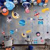 Outer Space Party Decorations Set, Space Birthday Party Supplies for Boys Kids Solar System Hanging Swirls, Astronaut Banner