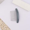 3 Pieces Luxury Fashion 10 Teeth Hair Side Combs French Comb Glossy Series Side Hair Combs Curved Hair Clip Combs Hair Accessory for Women and Girls, Glossy Orange, Glossy Gray, Glossy Pink