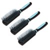MOUMOUTEN 3 Pcs 9 Row Hair Brush Set - Detangling Hair Brush 9 Row Cushion Brush Curly Hair Brush Wet Dry Hair Brush Gentle Detangling, Scalp Massage