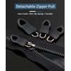 Zipper Pull, Universal Zipper Pull Replacement Kit, Removable Zipper Pulls Tab Replacement (20 Pcs), Black Zipper Pulls for Jackets, Luggage, Backpacks, Purses, Boots, Pants, Tents, (3 Styles 4 Sizes)