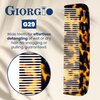 Giorgio G29 Handmade All Fine Tooth Pocket Comb for Men, Hair Comb Straightener for Everyday Grooming Styling Hair, Mustache and Beard for Men Women and Kids, Use Wet or Dry, Saw Cut and Hand Polished
