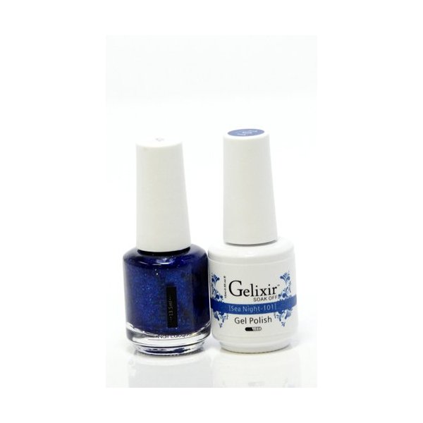 Gelixir matching color gel & nail lacquer Sea Night - 101
