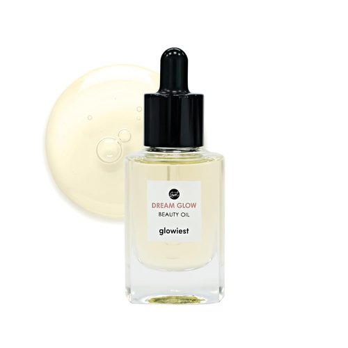 glowiest DREAM GLOW BEAUTY OIL - Natural Facial Oil for All Skin Types, Multi Oil - Clean Beauty, Camellia Japonica Seed Oil, Castor Oil - 30ml (1.01 fl. oz.)