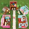 Li’l Woodzeez – Happy Harvest Farm Playset – 20 Pcs Doll Playset with Farmer & Garden Accessories – Pretend Play Toy Barn for Kids Age 3+