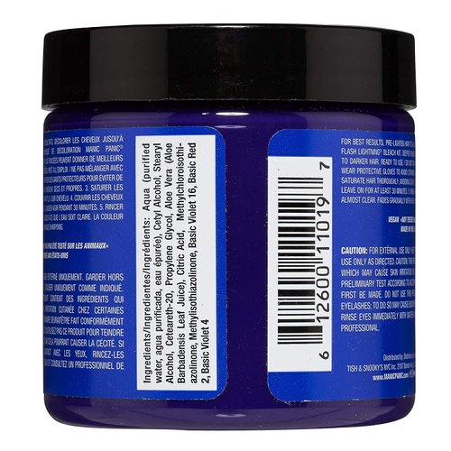 MANIC PANIC Lie Locks Hair Dye – Classic High Voltage - (3PK) Semi Permanent Hair Color - Cool Medium Indigo Blue Shade - Vegan, PPD & Ammonia-Free - For Coloring Hair on Men & Women