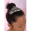 JWICOS Mini Princess Comb Silver Crystal Hair Comb Rhinestone Hair Accessories Comb Headband Decorations for Women and Girls
