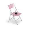 Mini Chair 1/6 Scale Furniture Doll Chair Tiny Folding Chair for 12 Inch Action Figure (Pink Style)