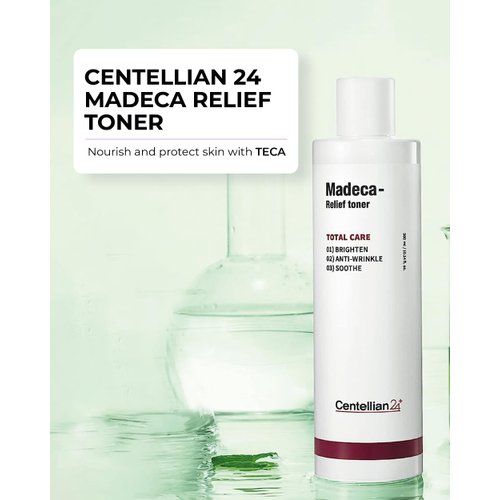Centellian 24 Relief Toner - Korean Skin Care Wrinkle Facial Toner for Soothing with TECA, Centella Asiatica, Allantoin, Feverfew & Bergamot Leaf (10.14 fl oz) by Dongkook Pharmaceutical