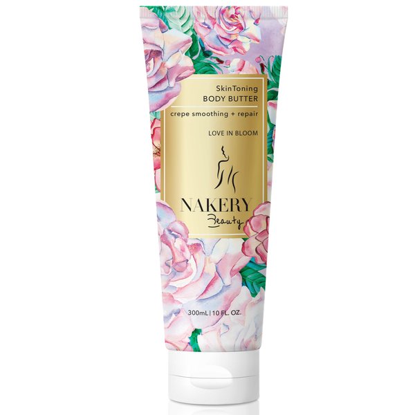 Nakery Body Butter Anti Aging Moisturizer - Body Cream Skin Tightening Cream & Neck Firming Cream, Moisturizing Cream & Neck Tightening Cream for Body & Face Cream for Dry Skin 300ml (Love in Bloom)