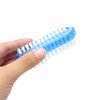 Honbay 2PCS Plastic Double Sided Nail Brush Nail Cleaning Scrubbing Brush