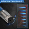 1300 ℃ Jet Torch Lighter Pen Style Adjustable Flame Refillable Gas Cigar Cigarette Lighter Fire Starter with Visible Gas Window,Blue