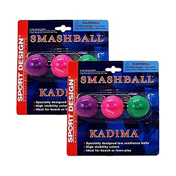 Sport Design Replacement Beach Balls for Beachball Smashball Kadima Watercolors, Set of 6