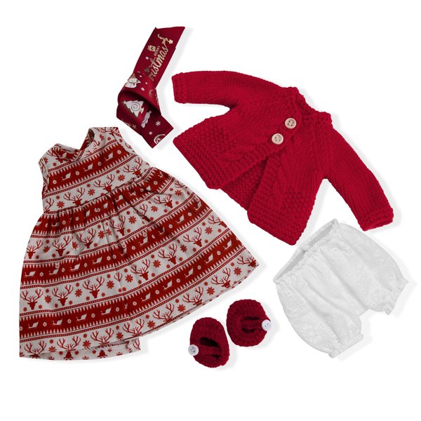 BlissfulPixie Handmade Waldorf Doll Clothes 12 inch Clothing Set with Pretty Box Girl Christmas Birthday Present-Victoria's Clothes Accessories