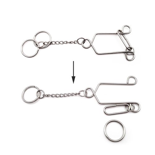 Zooshine 4PCS Advanced Metal Brain Teasers Puzzles Higher Level Challenge for Party Games,Parent-children Games, Office Toys, Gift for Kids Adults