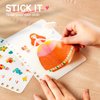 MIROLA KIDS 3 in 1 Fashion Design Drawing Book for Girls, Princess Dress-up Activity Book with Watercolor Painting, Stickers, Poking, Puzzle Puncture Painting for Kids, DIY Craft Kit for 3 4 5 6