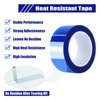 MEBMIK 2 Rolls 20mm x16m(52FT) Blue Heat Tape High Temperature Heat Resistant Tape Heat Transfer Tape for Heat Sublimation Press Vinyl,No Residue