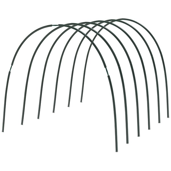 Gardzen DIY Garden Hoops Grow Tunnel Trellis Arch, Mini Greenhouse Outdoor, Greenhouse Hoops for Raised Beds 24PCS
