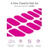 AutyaMee Semi Cured Gel Nail Strips (Classic Hot Pink)-20 PCS Gel Nail Stickers | UV Light Required | Gel Nail Wraps, Salon Quality & Easy To Use