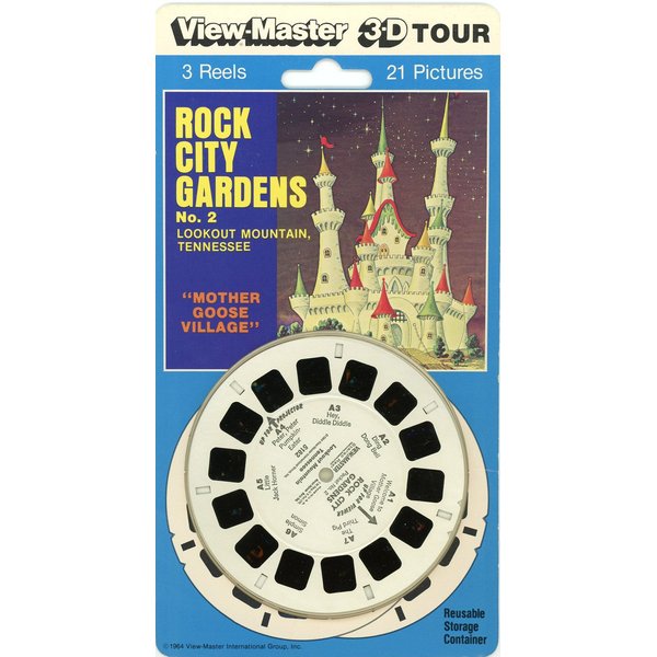 Rock City Gardens, No. 2, Lookout Mountain, Tennessee - Classic ViewMaster - 3 Reels on Card- New