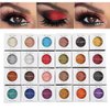 Phoera Cream to Powder Waterproof Glitter Metallic Eyeshadow Palette Long Lasting Shimmer High Pigment Sparkly Eye Shadow Cosmetic Makeup (123 DAISY)