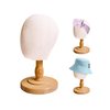 CHADWICK Baby Mannequin Head, Wig Head Stand for Kids, Plastic Model Head for Hats, Wigs, Glasses, Scarves Display, Baby Girl Children Hat Stand, Canvas Block Manikin Head for Home, Salon, Shop