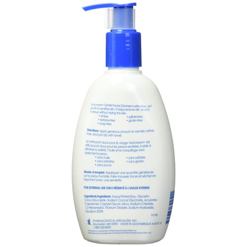 Vanicream Gentle Facial Cleanser, 8 Fl Oz TEJ