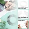 9 Pieces Full Circular Stretch Comb Flexible Plastic Circle Comb Stretch Hair Comb Headband Hairband Holder for Women Girls, 3 Colors (Black, White, Clear)